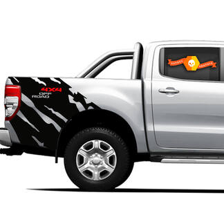 4x4 Off Road Truck Splash side bed Graphics Decals for Ford Ranger 3
