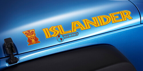 Islander Hood Vinyl Decal Kit for Jeep Wrangler JK