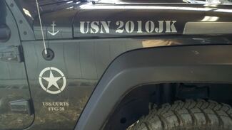 Jeep Wrangler Admiral Maurice Curts US Navy USA says USN SSf-38 USS CURTS Decal Sticker 1