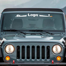 Mountain Style Logo Windshield Vinyl Decal for Jeep Wrangler Rubicon_2