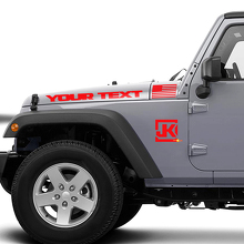 USA Flag JK Logo Vinyl Decals Stickers for Jeep Wrangler JK_3
