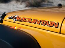 2 Jeep Mountain Rubicon JK Hood Colors Sticker Decal#2
 2