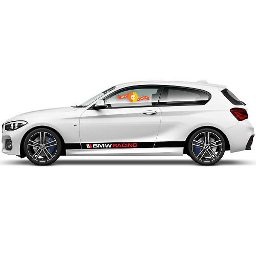 BMW Racing Accent Stripes Side Vinyl Decal Sticker for BMW 1 Series