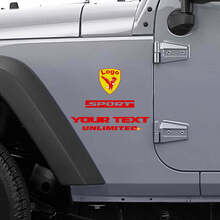 Custom Bald Eagle Sport Side Vinyl Decal Kit for Jeep Wrangler_2