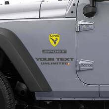 Custom Bald Eagle Sport Side Vinyl Decal Kit for Jeep Wrangler_3