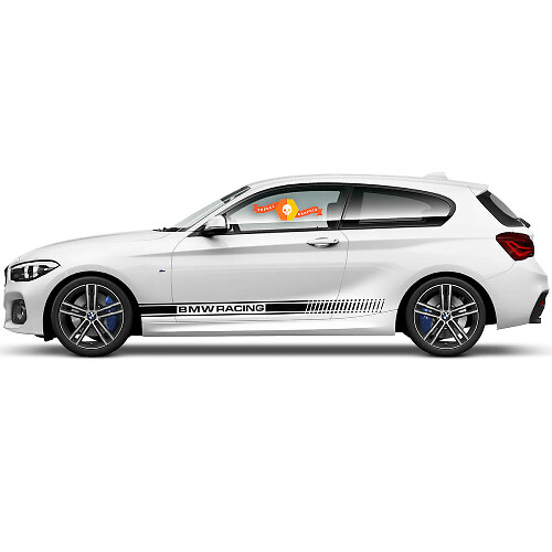Pair Vinyl Decals Graphic Stickers side rocker panel bmw 1 series 2015 Racing
