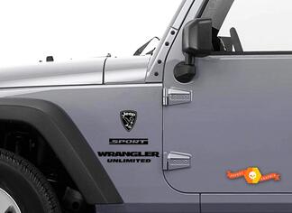 Jeep Wrangler Rubicon Bald Eagle Gray YK JK Vinyl Sticker Decal