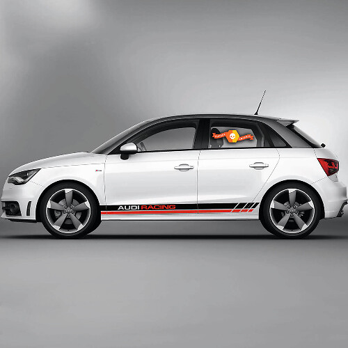 Racing Style Side Stripes Vinyl Decal For Audi A1