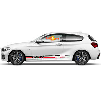 2x Vinyl Decals Graphic Stickers side bmw 1 series 2015 rocker panel Racing style new
