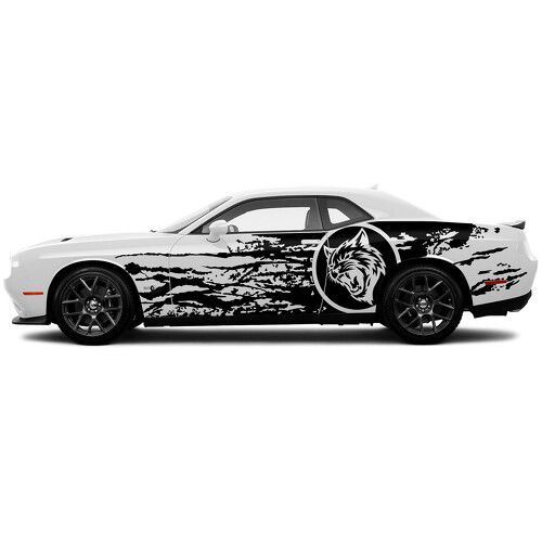 Splash Grunge Side Kit Vinyl Sticker Decal Graphic for Dodge Challenger Charger