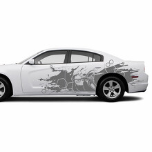 Super Bee in Splash Style Side Vinyl Decal Sticker for Dodge Challenger_2
