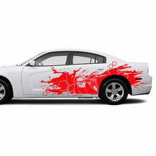 Super Bee in Splash Style Side Vinyl Decal Sticker for Dodge Challenger_3