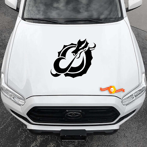 Abstract Dragon Hood Vinyl Decal for Cars