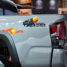TRD 4x4 Off road with Topographic Vintage Side Vinyl Stickers Decal fit to Toyota Tacoma 2
 2