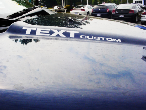 Custom Text Lettering Hood Vinyl Decal Sticker for Dodge Durango