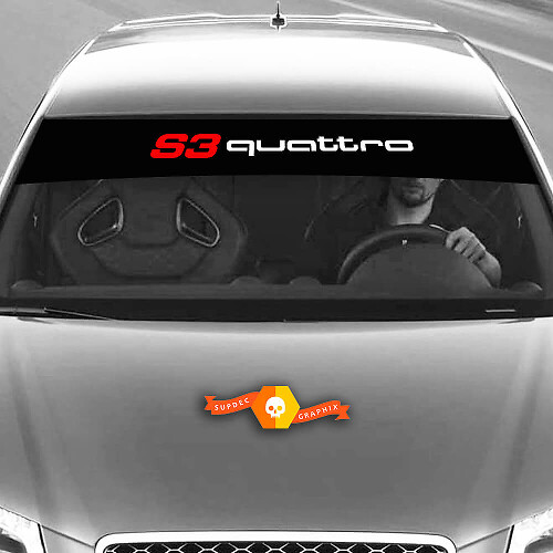 Vinyl Decals Graphic Stickers windshield S3 Quattro Audi sunstrip Racing 2022
