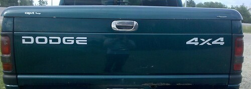 Dodge Ram Dakota Off Road Tailgate 2500 1500 decals stickers1
