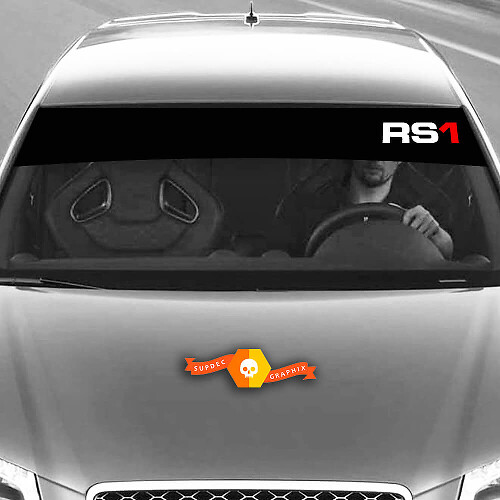 Vinyl Decals Graphic Stickers windshield RS1 Audi sunstrip Racing 2022
