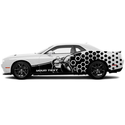 Scat Pack Honeycomb Side Vinyl Decal Sticker for Dodge Challenger