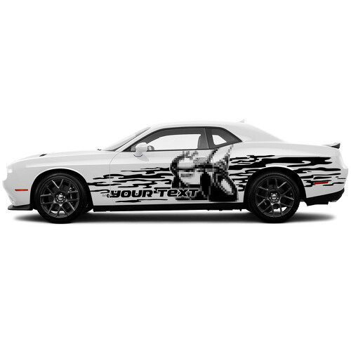 Scat Pack Grunge Door Side Vinyl Decal Sticker for Dodge Challenger