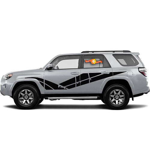 Distressed Stripes Side Vinyl Decal Sticker for Toyota 4Runner