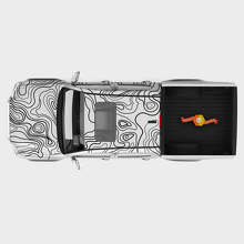 Topographic Map Graphic Full Body Vinyl Decal Kit For Toyota Tacoma_2