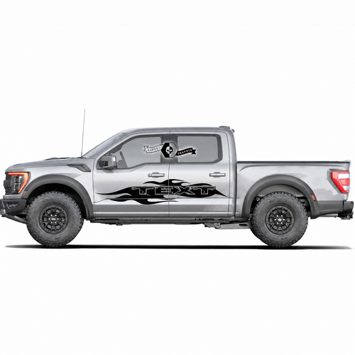 Custom Text Side Door Splash Graphics Stripe Decal Stickers for Musclecar truck power truck 2022