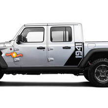 Jeep Gladiator Side War 1941 Star Sticker Decal Factory Style Body Vinyl Graphic Stripes Kit 2018-2022
 2