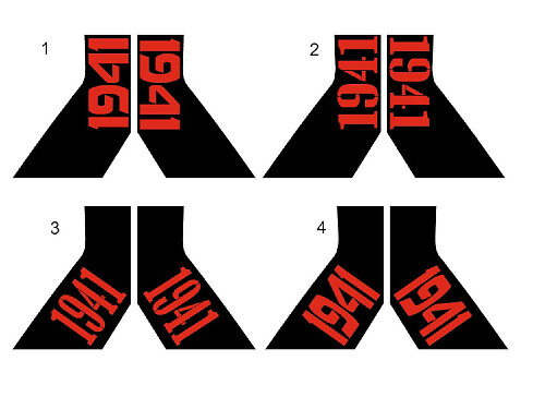 Jeep Gladiator Side War 1941 Star Sticker Decal Factory Style 2 Colors Body Vinyl Graphic Stripes Kit 2018-2023
