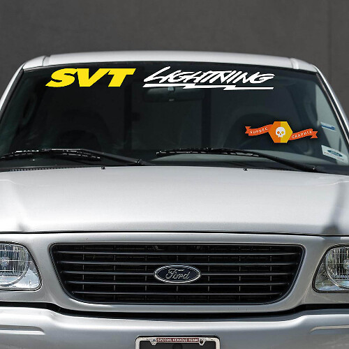 2 Colours  -  FORD - SVT LIGHTNING WINDSCREEN BANNER window topper Sticker Decal
