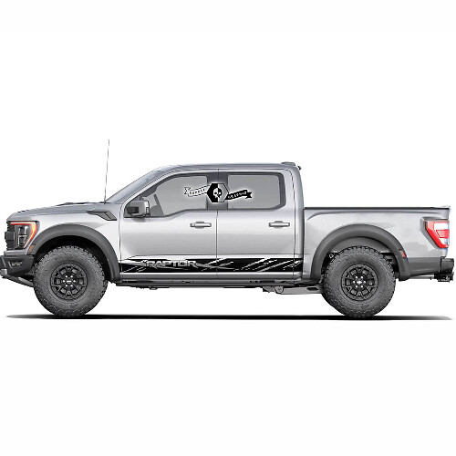 Distressed Rocker Panel Stripes Vinyl Decal for Musclecar power truck