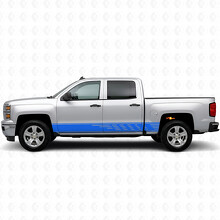 Staggered Slot Door & Rocker Panel Vinyl Stripes for Chevrolet Silverado 1500 K2XX 2014-2019_5