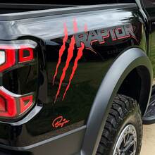 Ford F150 Raptor Claw 2 Colors Side Bed Graphics Decal sticker
 3