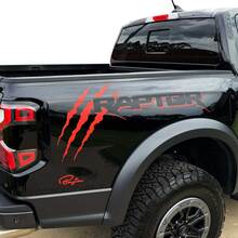 Ford F150 Raptor Claw 2 Colors Side Bed Graphics Decal sticker
 4