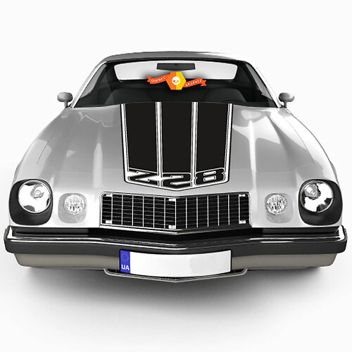 Z28 Triple Hood and Trunk Stripes Vinyl Decal Kit for Chevrolet Camaro Z28
