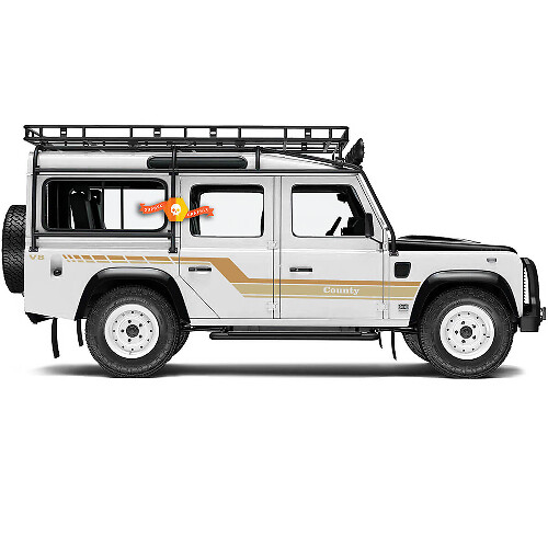 Custom Text Decal Sticker Side Doors For Land Rover Defender 110