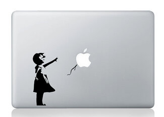 Banksy Graffiti Balloon Girl MacBook Decal Sticker
