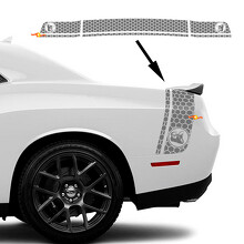 Super Bee Honeycomb Style Bedside Trunk Vinyl Decal Sticker for Dodge Challenger_2