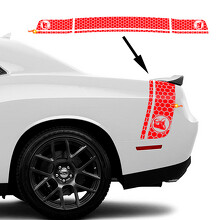 Super Bee Honeycomb Style Bedside Trunk Vinyl Decal Sticker for Dodge Challenger_3
