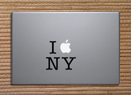 I love New York MacBook Decal Sticker
