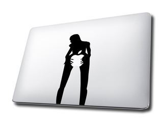 Girl MacBook Decal Sticker
