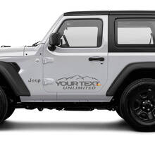 Custom Mountain Side Vinyl Decal Kit for Jeep Wrangler Unlimited_3