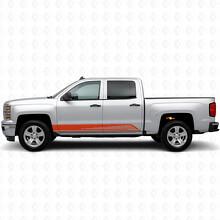 Parallel Contour Door & Rocker Panel Vinyl Stripes for Chevrolet Silverado 1500 K2XX 2014-2019_4