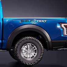 Pair Ford F-150 Raptor Shelby Baja Edition side bed rear fender graphics decal sticker
 2