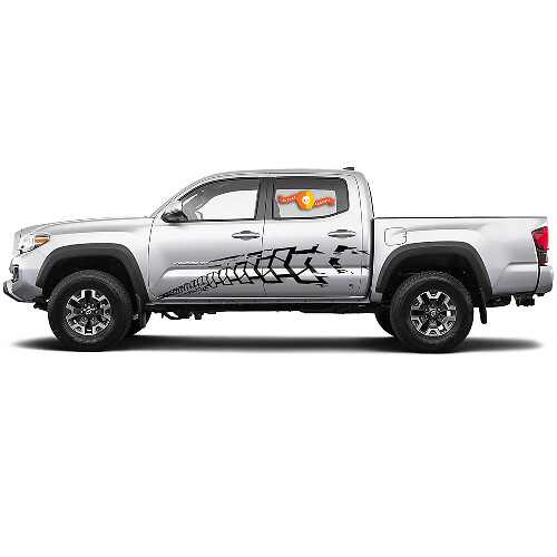 Tire Tread Side Vinyl Decal Kit for Toyota Tacoma 2015-2021