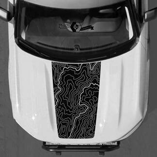 Topographical Map Decals Stickers for Ford Bronco Logo Sport SUV 4
