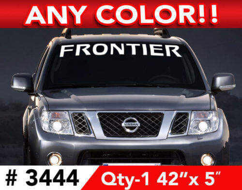 Frontier Windshield Banner Vinyl Decal Fot Nissan Frontier 
