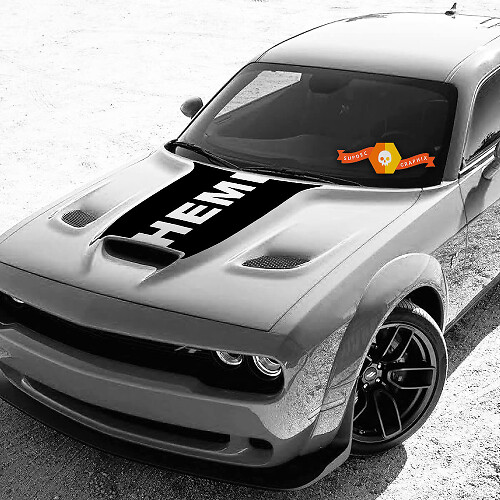 Hemi Hood Vinyl Decal for Dodge Challenger 2015-2021