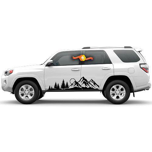 Mountain Forest Side Door Vinyl Decals Kit for Toyota 4Runner