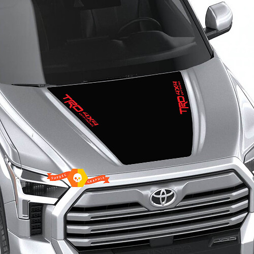 New Toyota Tundra 2022 Hood TRD SR5 Off Road Wrap Decal Sticker Graphics SupDec Design 2 colours
